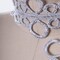 1 Yard 3.25 Inch Noreis Silver Venice Lace Circle Trim Floral